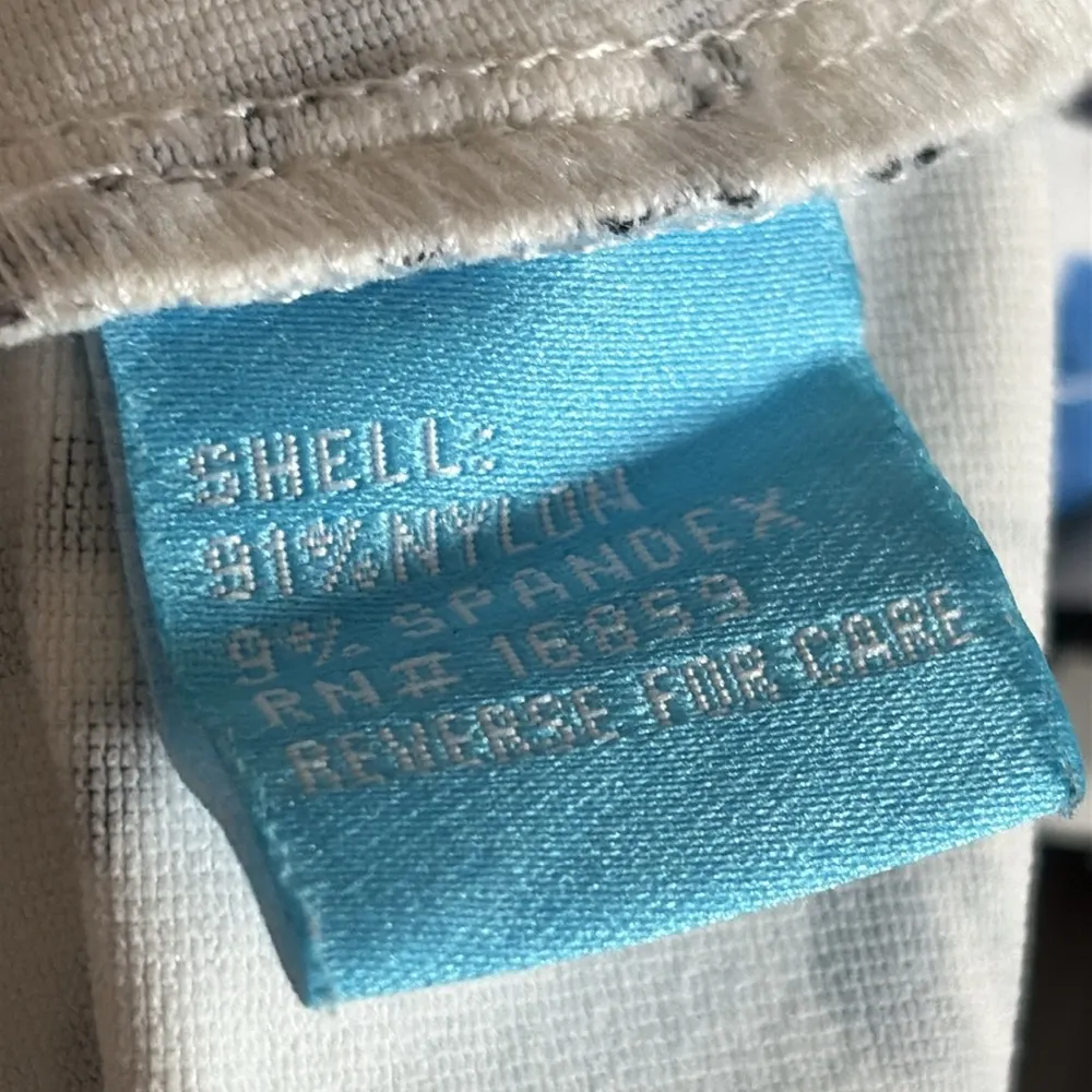 J McLaughlin Tunic Top Catalina Cloth Black White Phoenix Print 3/4 Sleeve Sz M - Image 8