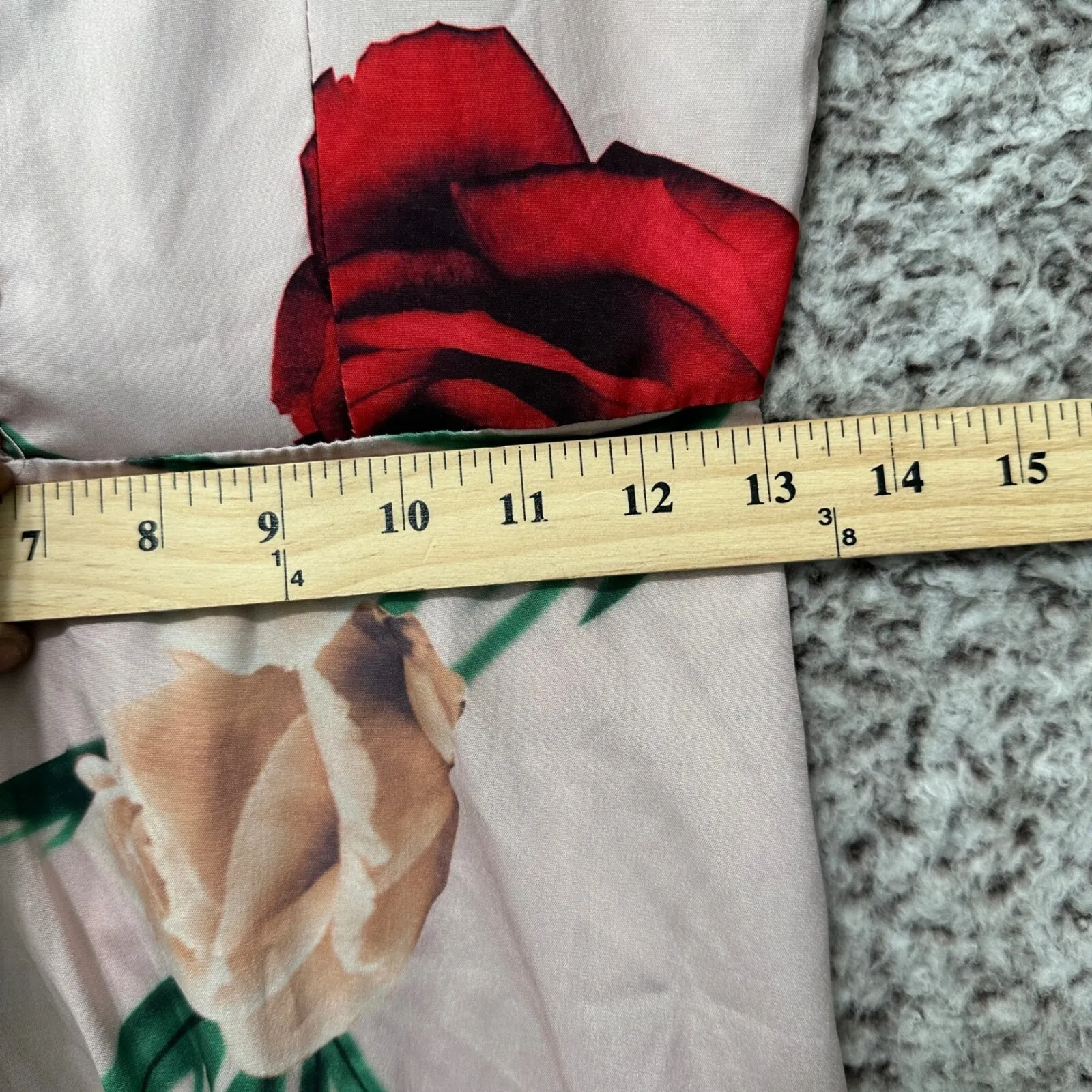 Handmade Womens Floral Dress Ruffle Sleeve Fit & Flare Romantic Sz S Cottagecore - Image 5