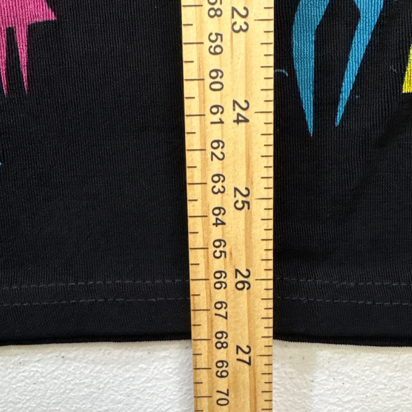 VTG Khurel Bunch By Apparel World Black Velour Top & Pants Set Abstract People M Size M - Image 6