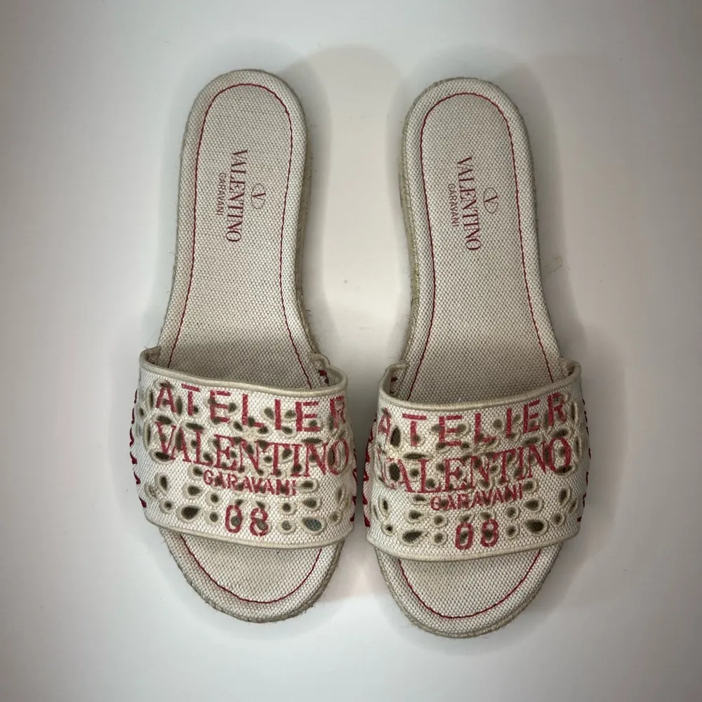 Valentino Garavani Atelier San Gallo 08 Edition Platform Espadrille Slide Sandal - Image 7