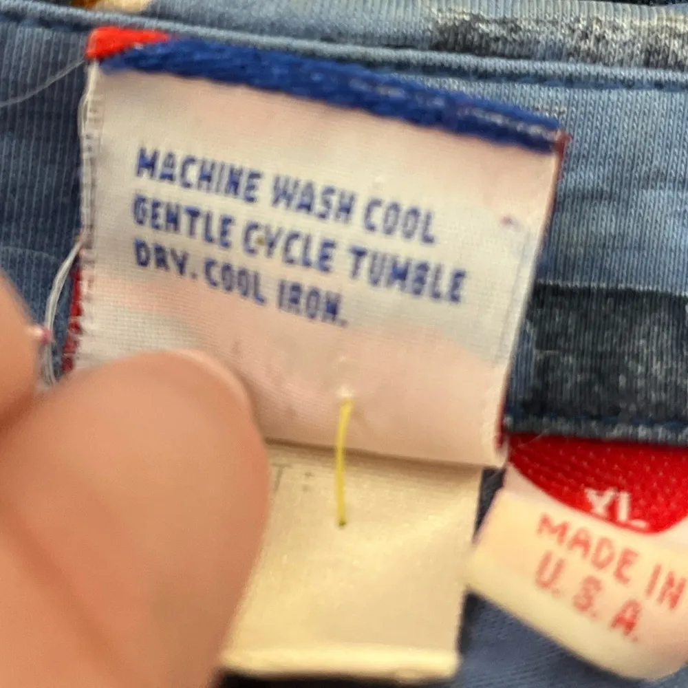 Vtg 80s 90s Tail Polo Shirt Abstract Geometric Print Made in USA Blue XL - Image 5