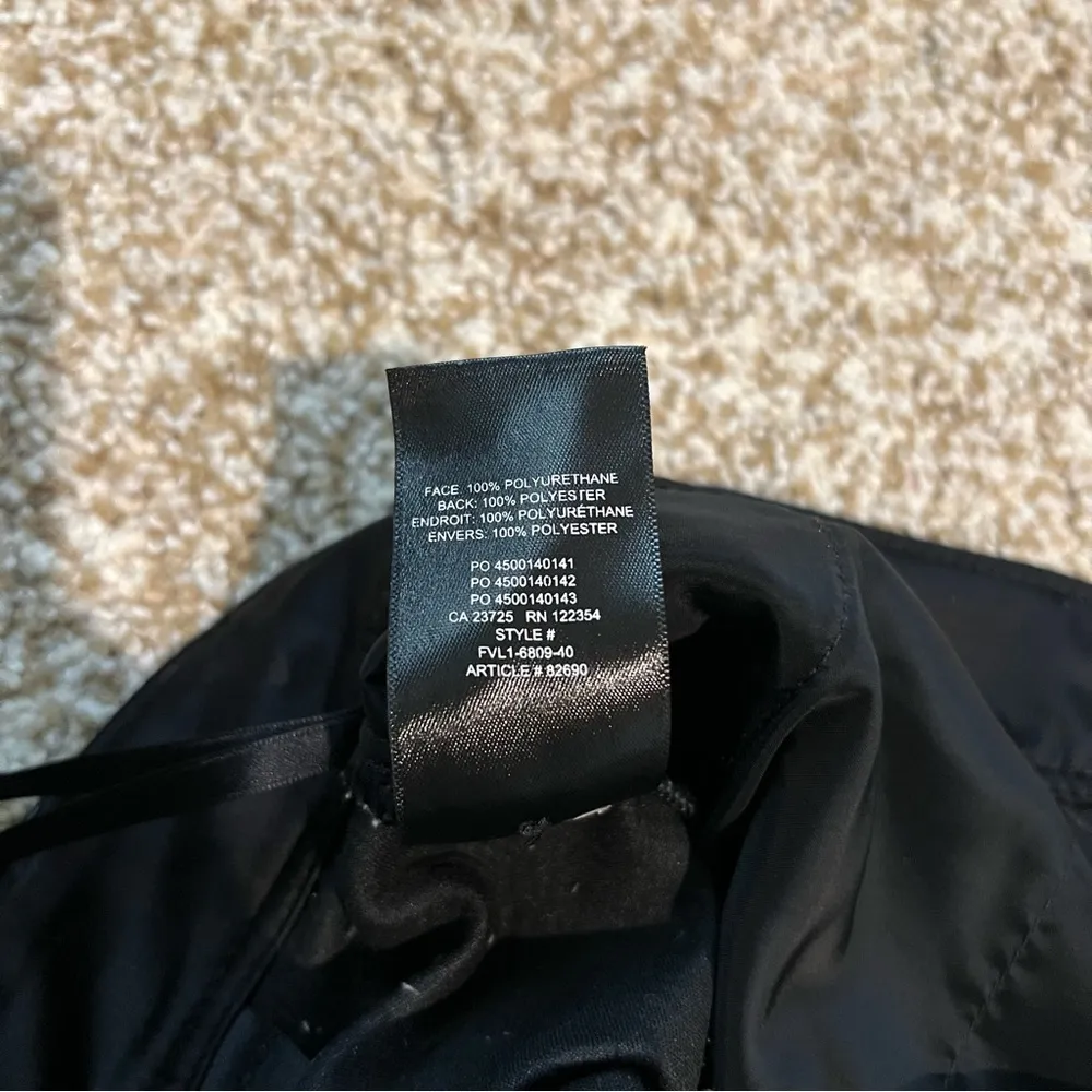 Aritzia  Command Pant (Mid-Rise Vegan Leather) Black Size 0 Full Length - Image 11