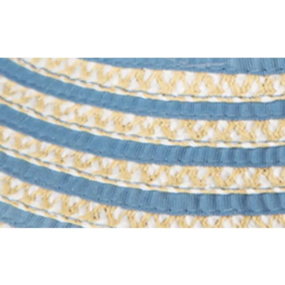 💕ERIC JAVITS💕 Brooke Packable Squishee Visor ~ UPF50+ Blue Mix One Size NWT - Image 4