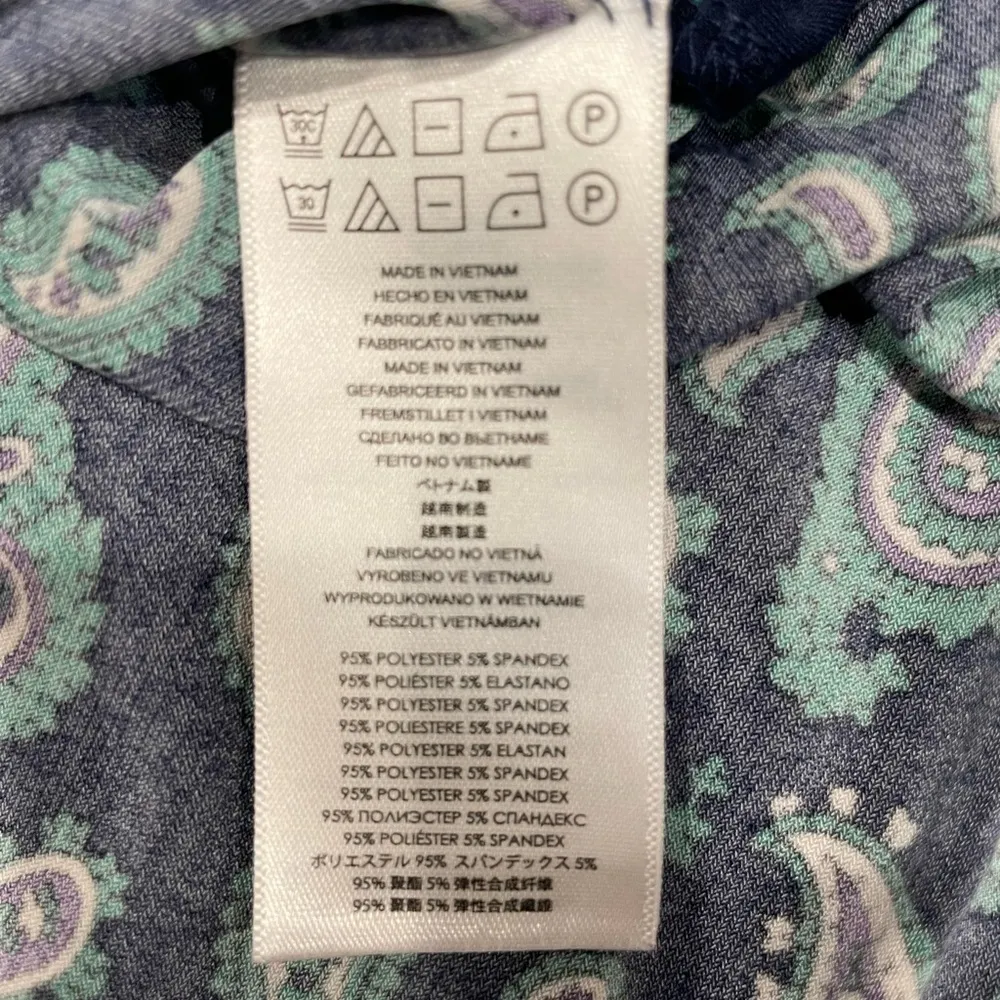 MICHAEL KORS Women's Paisley Lace-Up Tunic, Iris and Green - Image 10