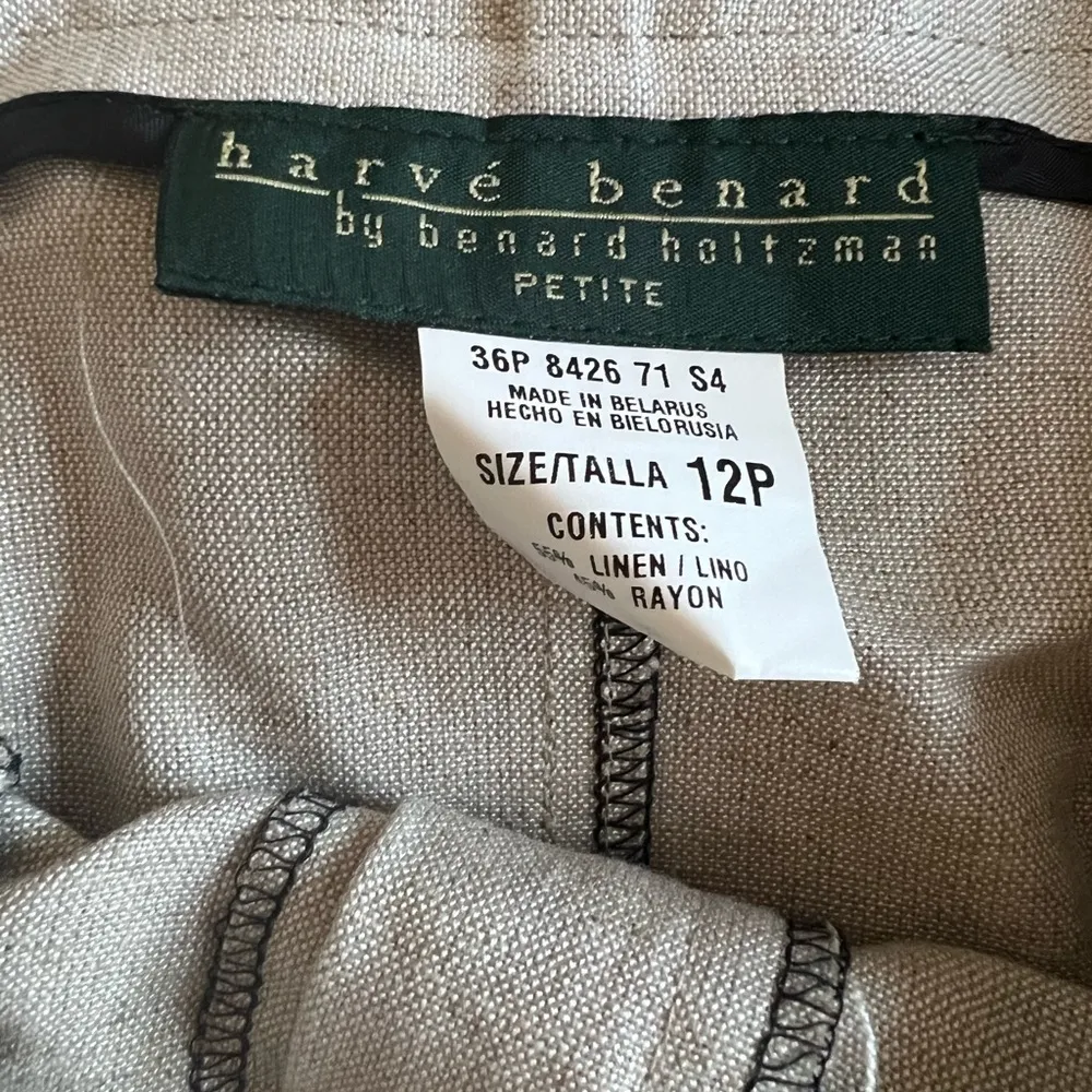 Harve Benard - Vintage Khaki Linen‎ Skirt - Image 4