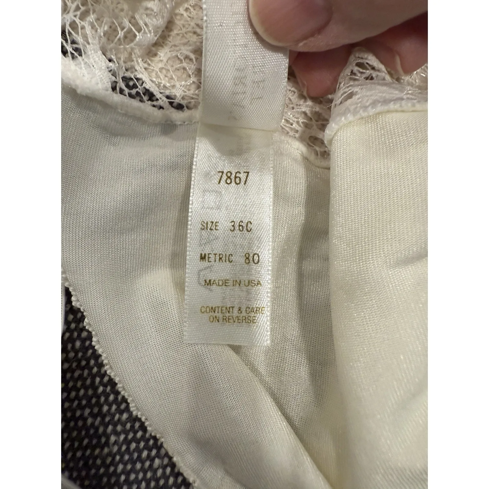 VINTAGE VICTORIA'S SECRET Ivory Lace & Satin High Cut Bridal Teddy Bodysuit 36C - Image 3