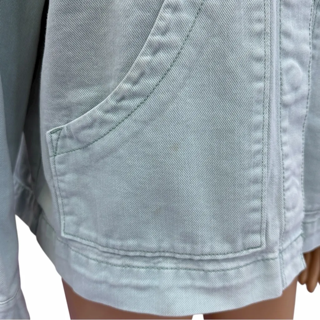 Universal Thread Light Wash Denim Utility Jean Jacket Womens Large - Image 11