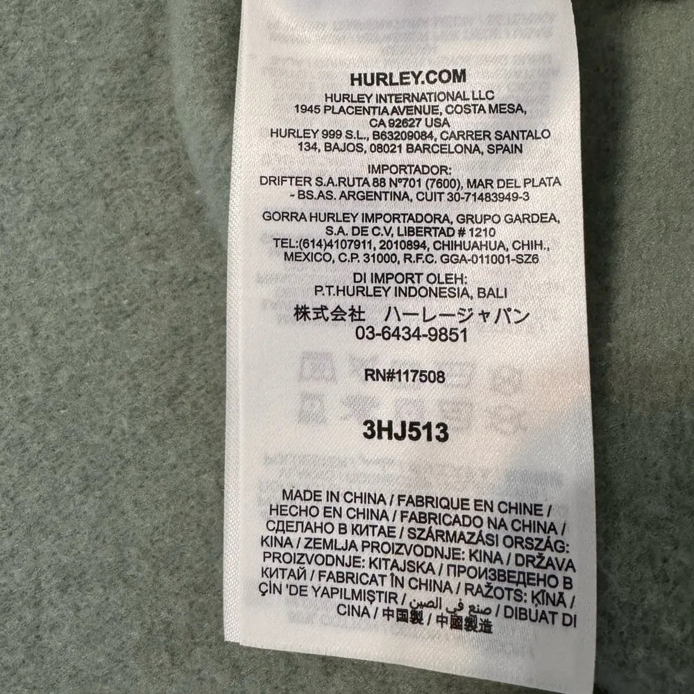 Women’s  Cropped Fleece Sunset Logo Hoodie Green Size M - Image 9