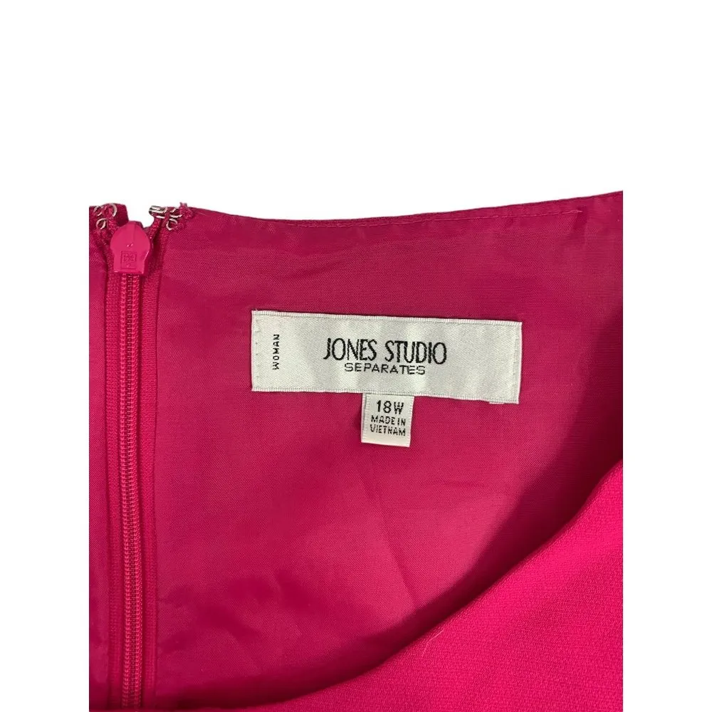 Jones Studios Women’s Fuchsia Casual Dress - Image 3