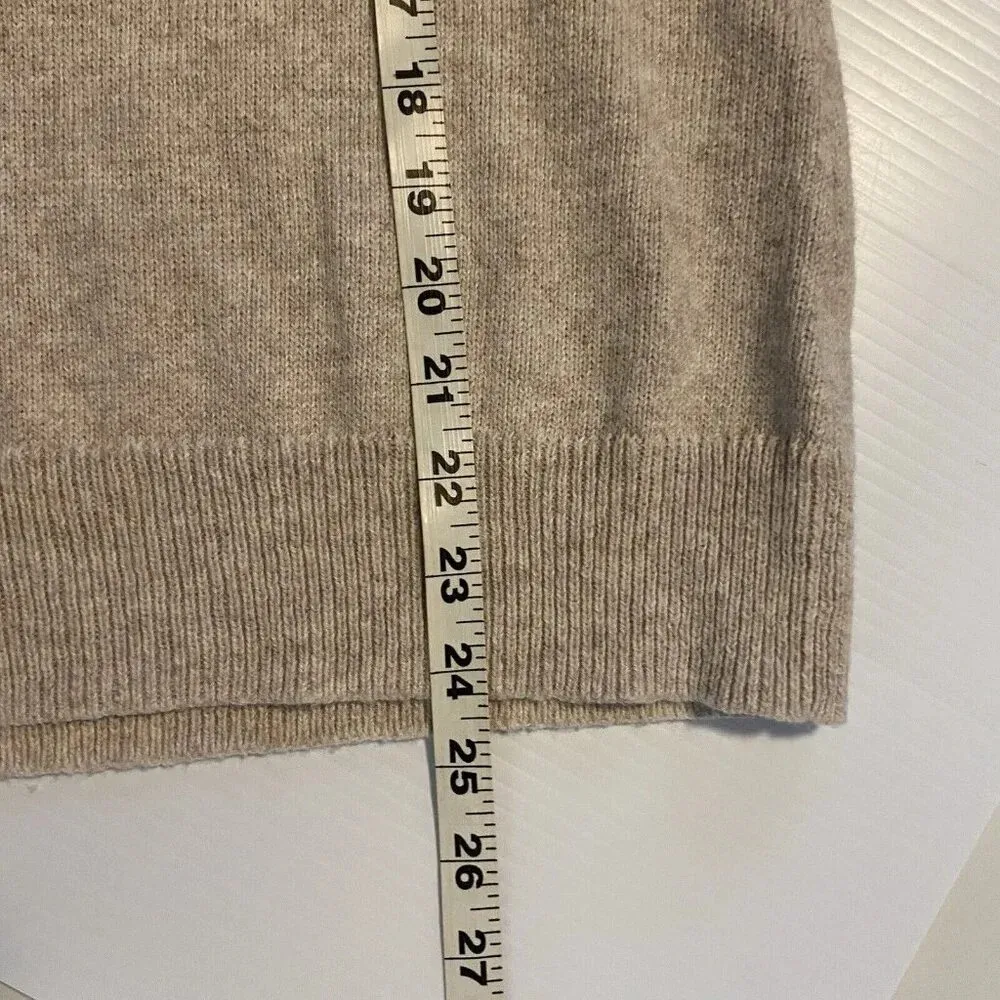 Orvis ‎ Sweater Beige Tan Knit Cotton Pullover Womens Size S Small Cozy Neutral - Image 10