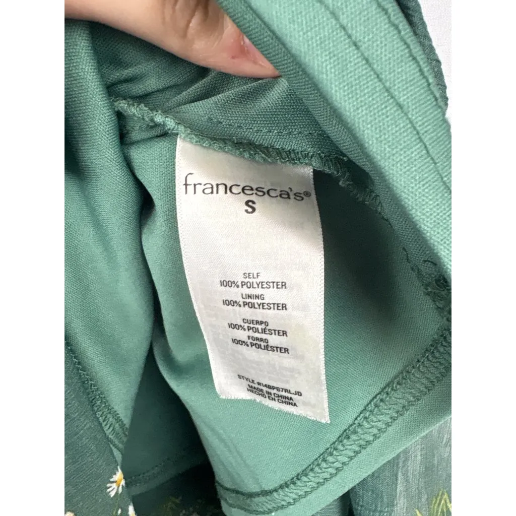 Women’s Mi Ami Small Dark Green Maxi Skirt with Floral Design Size undefined - Image 7