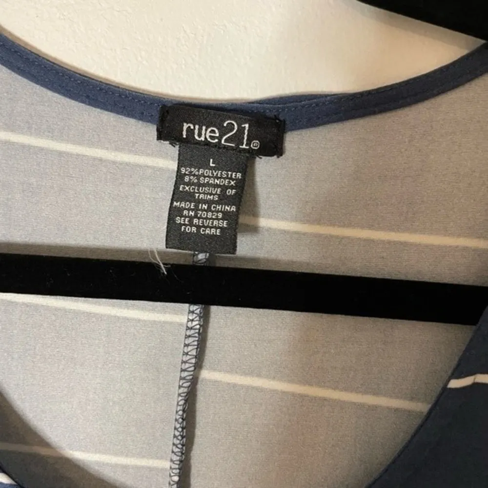 Juniors Rue 21 Long Sleeve Striped Dress Size Large - Image 2