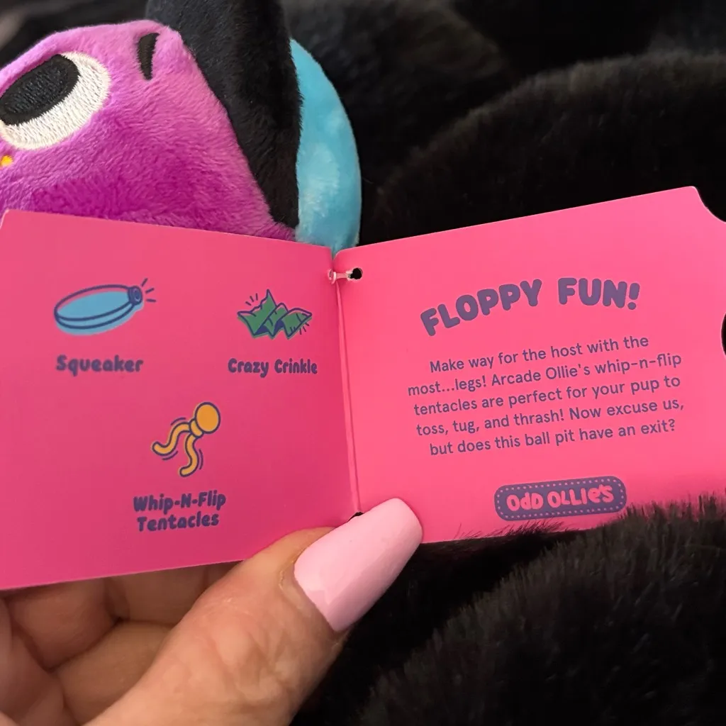 BARK Odd Ollie’s ‘Arcade Ollie’ Plush Toy Purple - Image 9