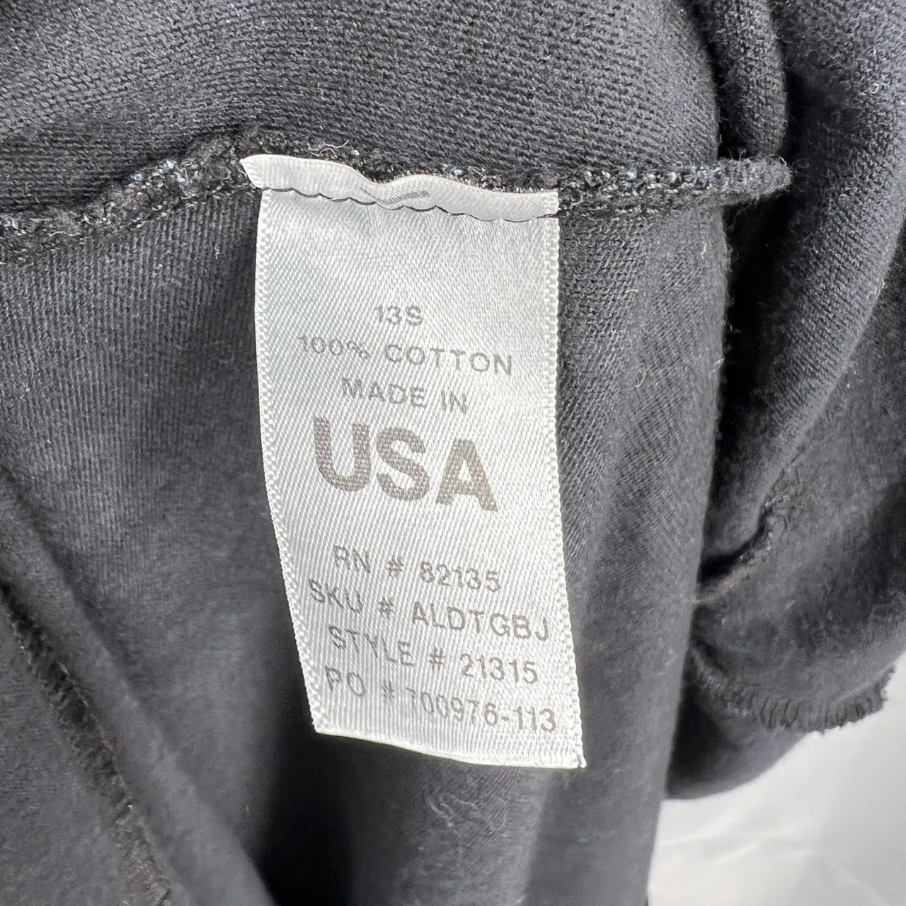 Fresh Produce Dress Black Grey Floral Asymmetric Hem Knit Made in USA Med New - Image 5