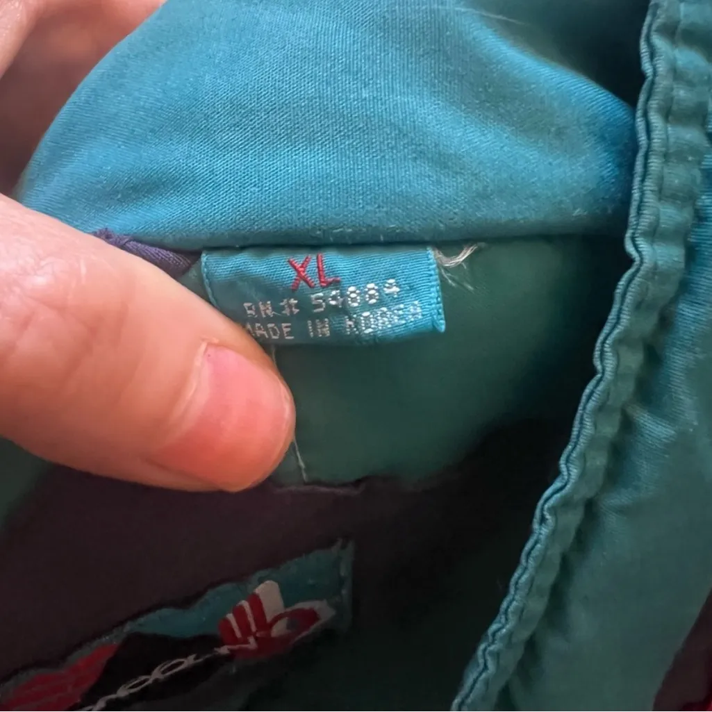 VTG 80s‎ Sasson Retro Ski Snow Boarding Puffer Jacket Colorblock Women's Size XL Blue - Image 8