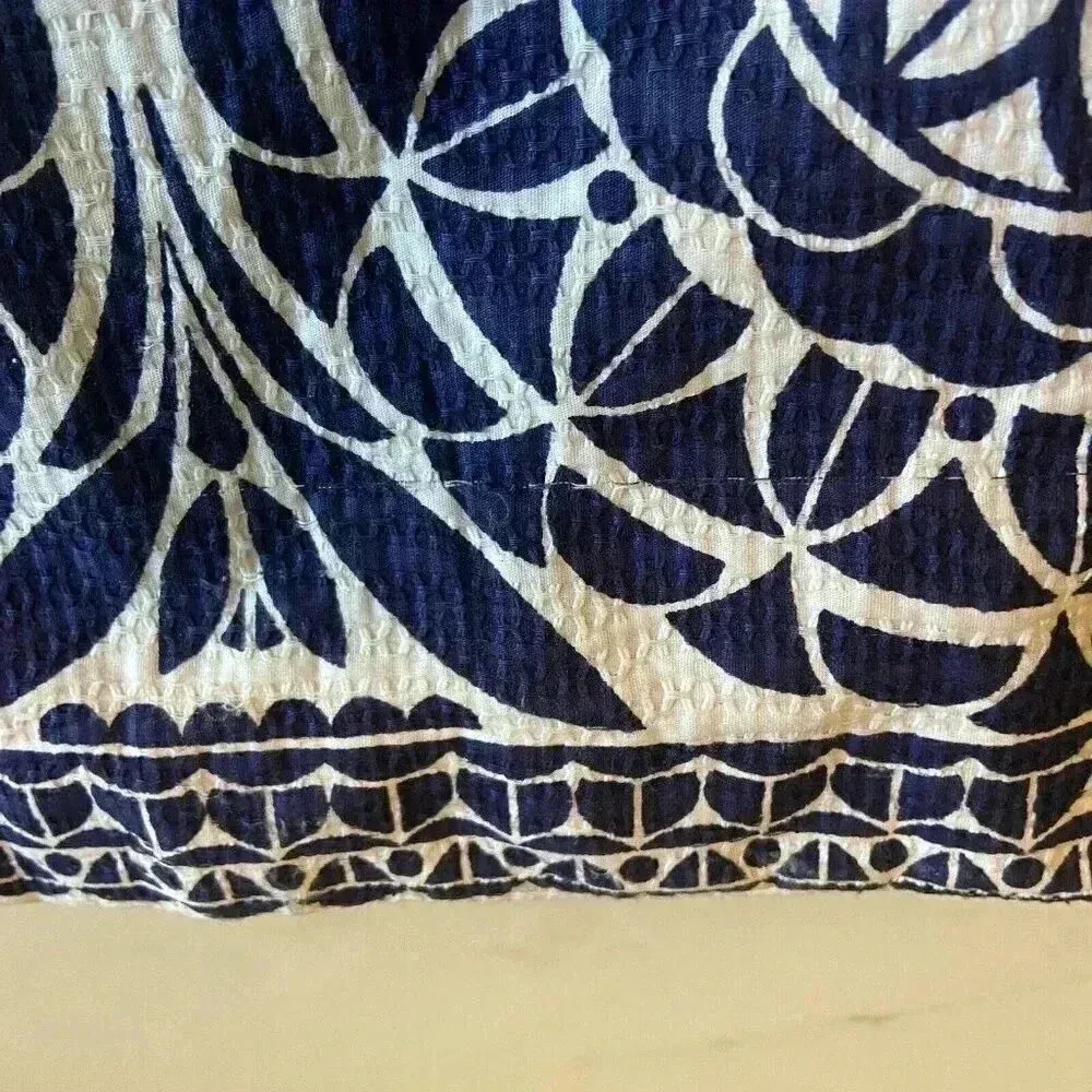 Just Taylor Size 14‎ Navy Blue/White Striped Floral Midi Sleeveless Dress Blue - Image 14