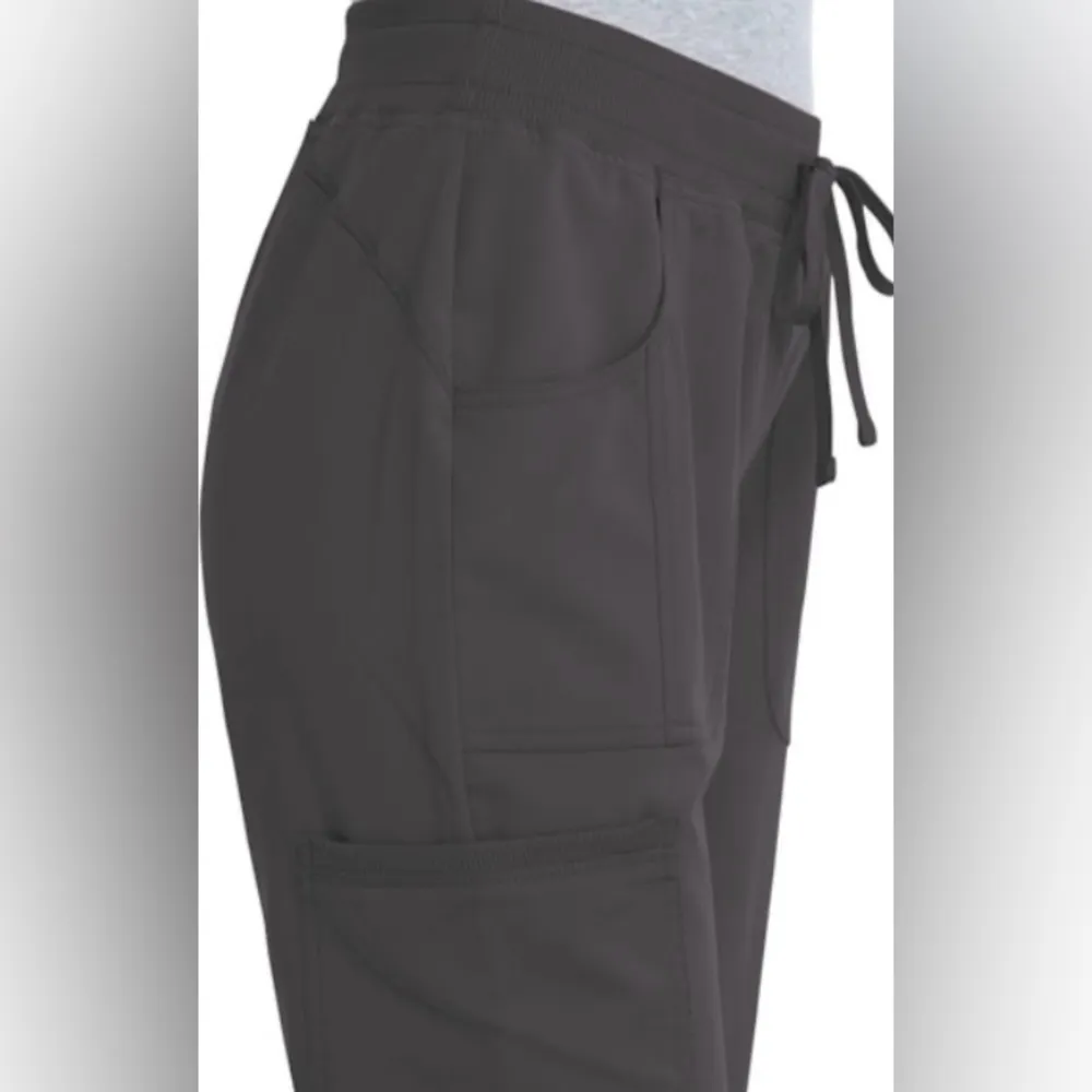 ScrubStar Women's Drawstring Cargo Pant With Drawstring And Elastic Waist Size S - Image 3