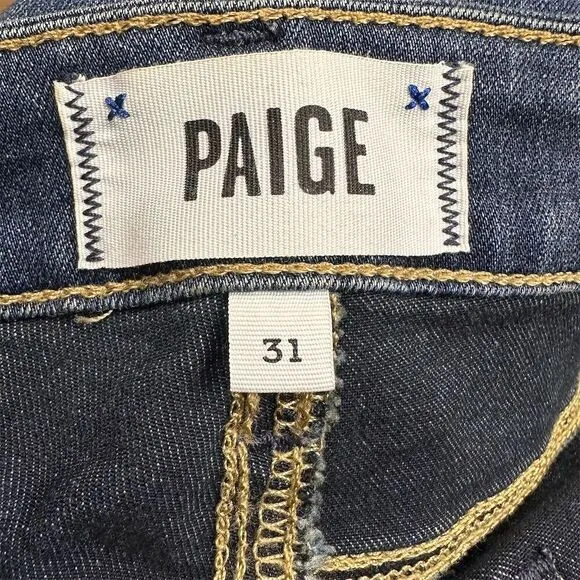 Paige Verdugo Ankle Jeans Women's 31 Blue Medium Wash 5-Pocket‎ Design - Image 4