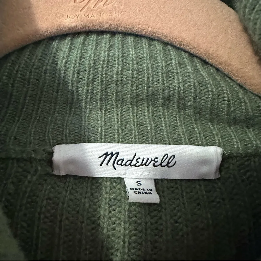 Madewell Glenbrook Half Zip Pullover Sweater Merino Wool - Image 3