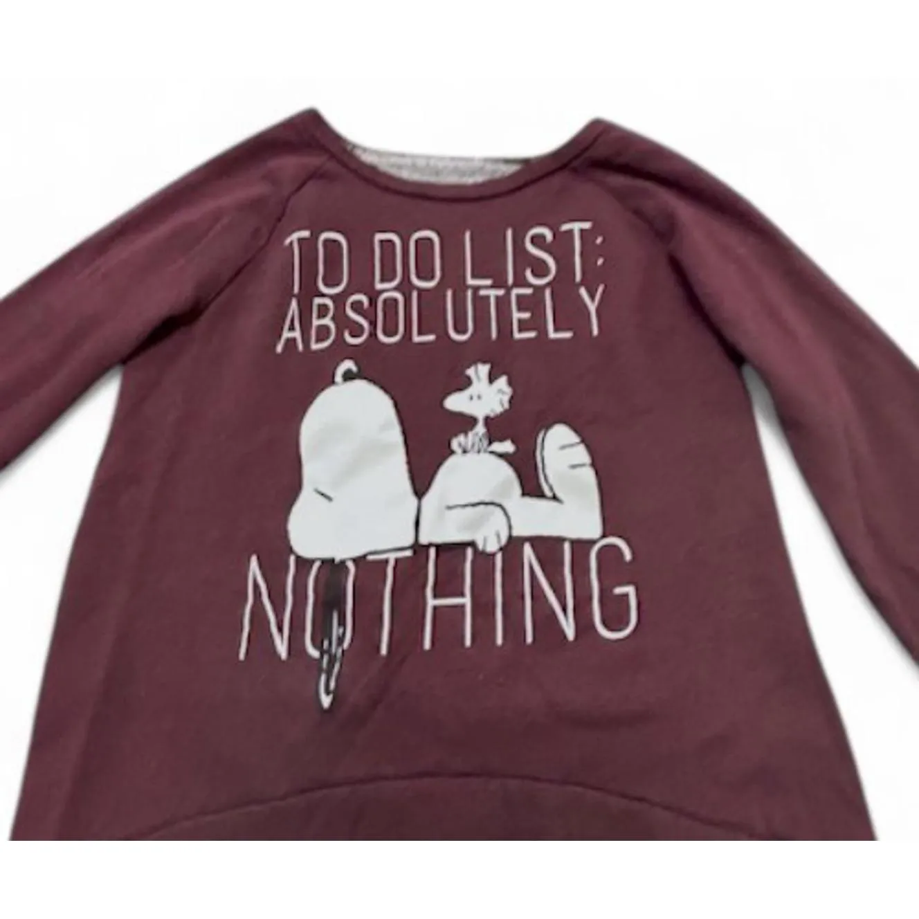 Peanuts Snoopy Sweatshirt Womens M Kawaii Americana Nostalgia Loungecore Cartoon Size M - Image 5