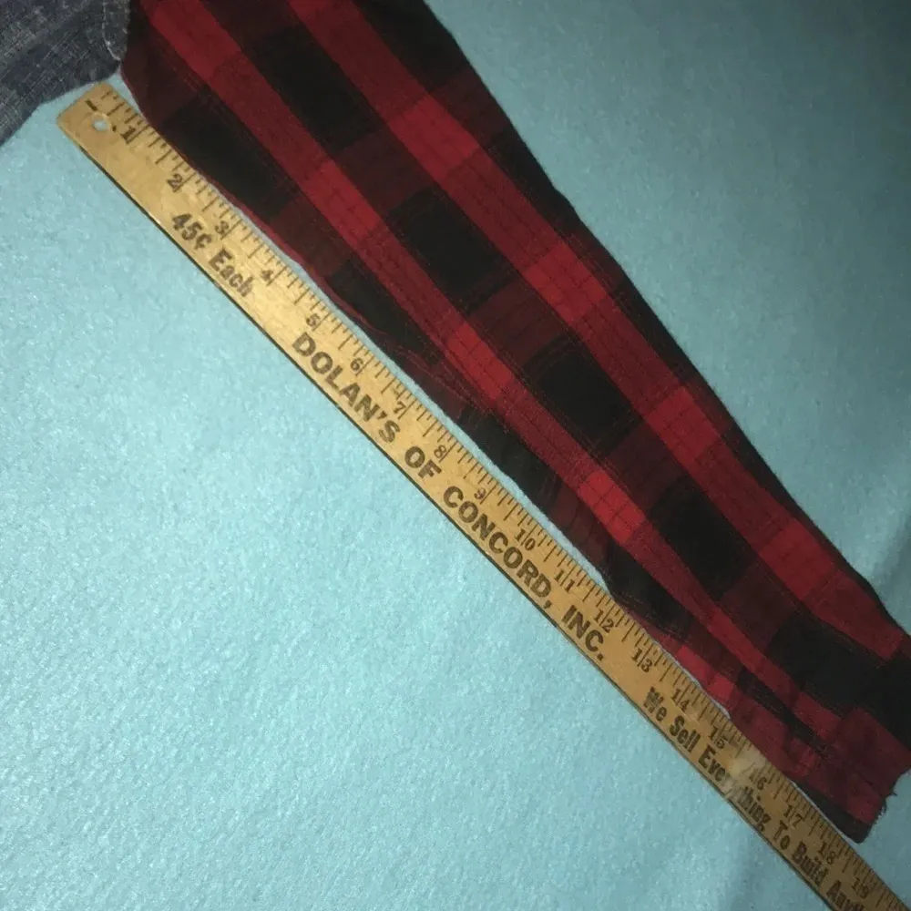 𝅺BONGO denim and plaid button up jacket with detachable hood Y2K size M - Image 9