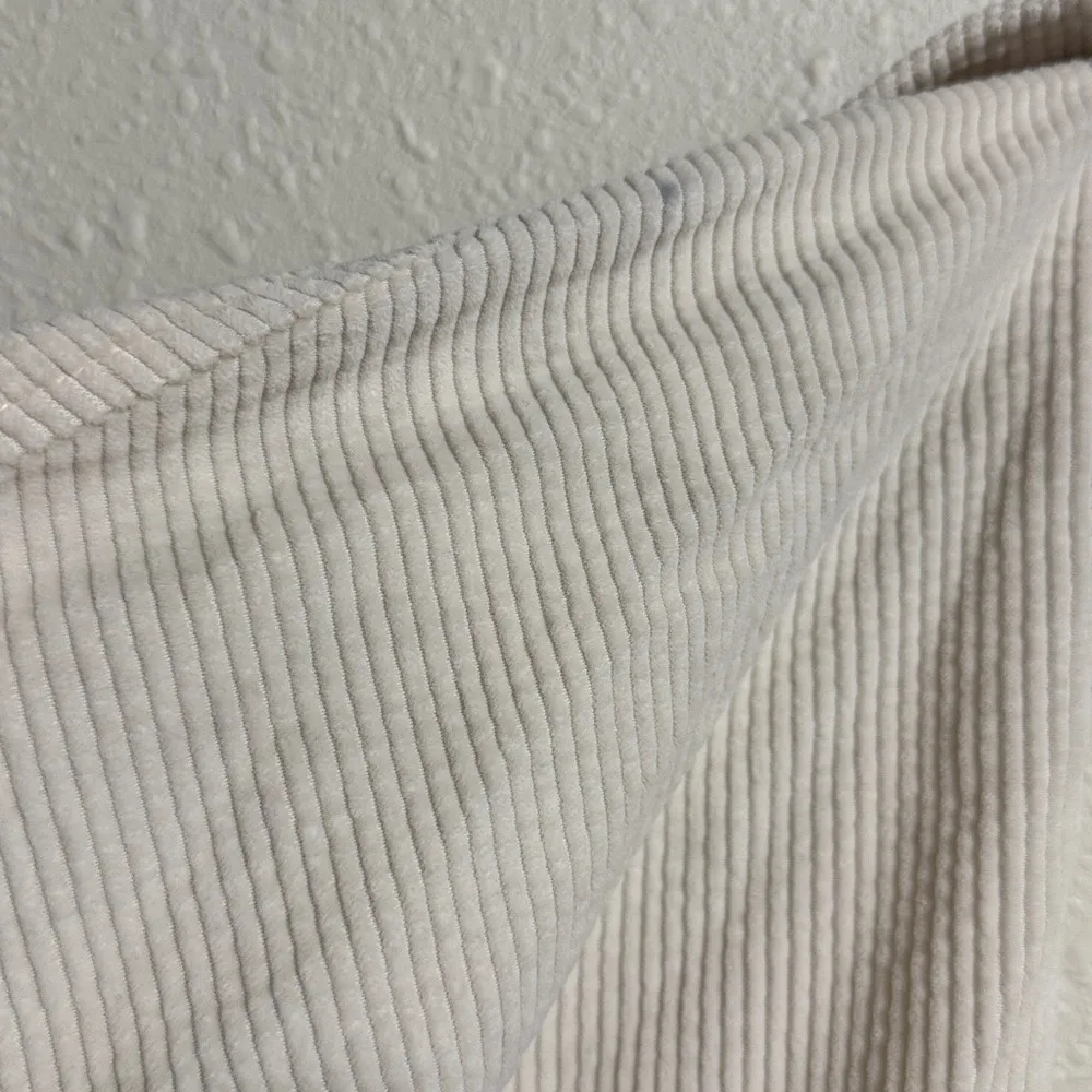 American Eagle Outfitters Corduroy Button Up Shirt Jacket Cream Women Size Small - Image 8