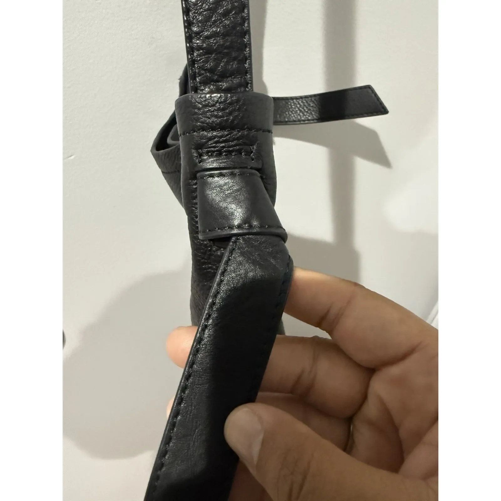 Lucky Brand Jeun Hobo Bag Black  Knot Adjustable Strap Crossbody‎ W - Image 7