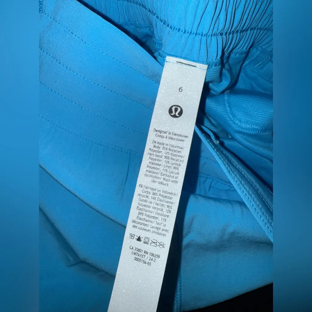 Hotty Hot High-Rise Lined Short 4" - Kayak Blue Light - Image 9