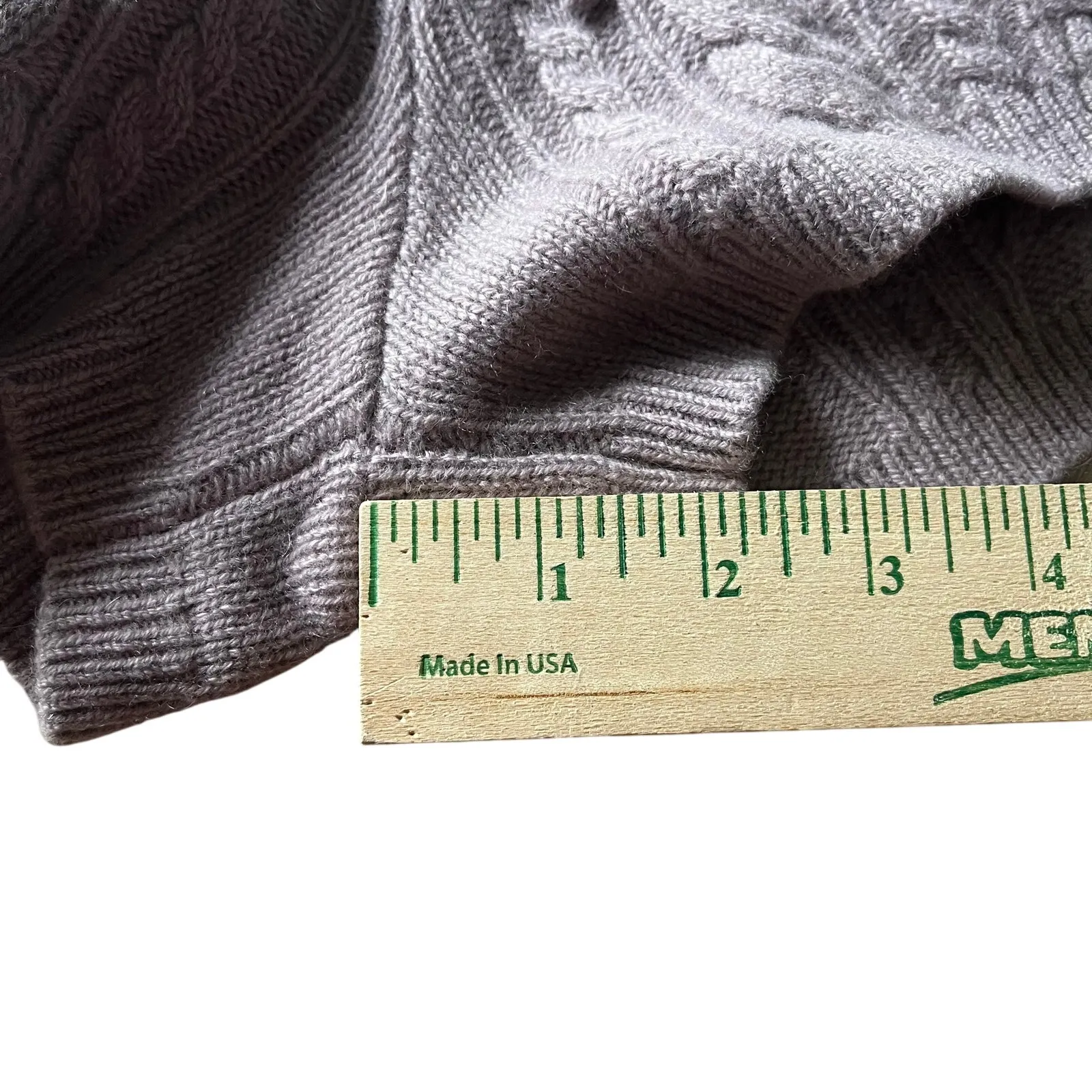 Sweaty‎ Betty Shorts Womens 8 Lilac Purple Cable Knit Cashmere Wool Blend Soft - Image 8