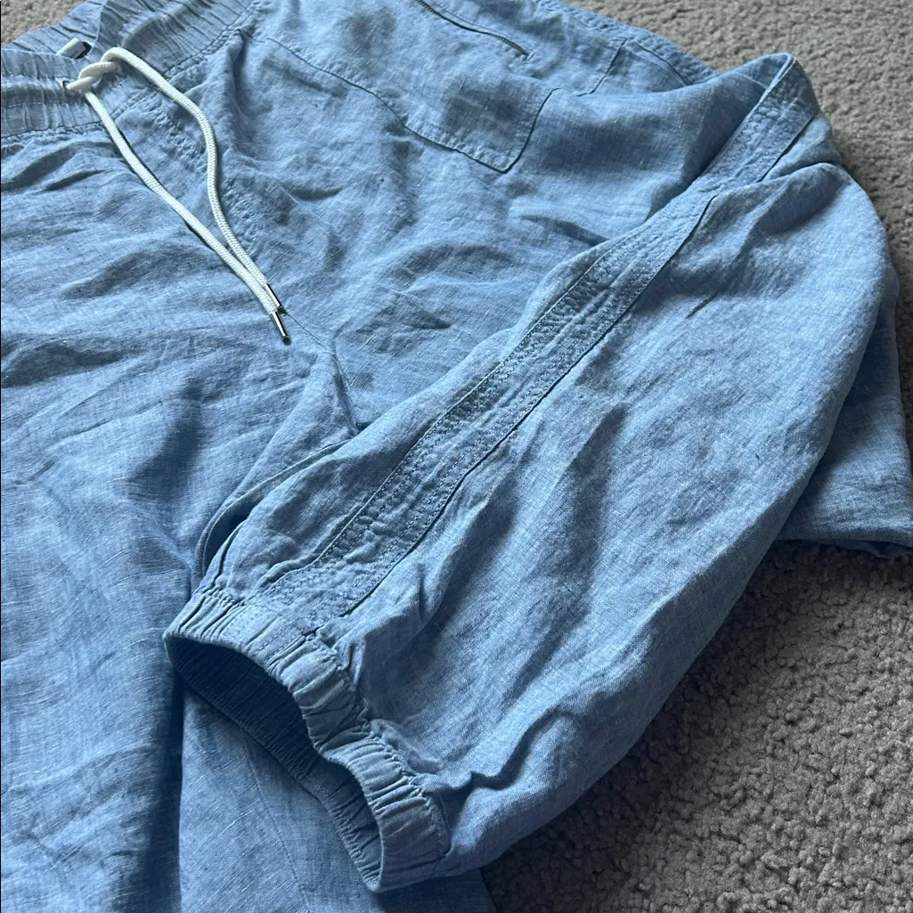 Athleta Light Blue Cabo Linen Jogger - Image 5