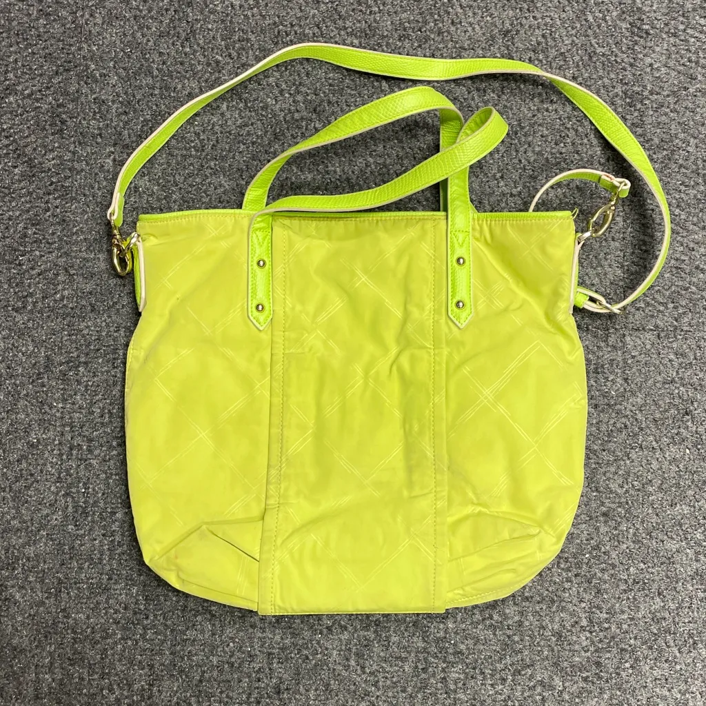 Vera Bradley Lime Green Bright Tote shoulder bag crossbody quilted - Image 3