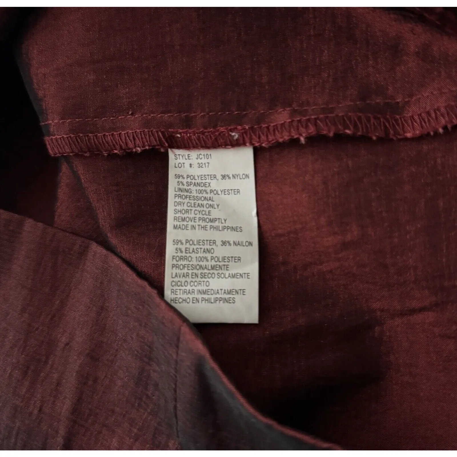 DJ Jaz Dress‎ Womens 4 Red Black Iridescent Ruched Bodycon Mini Elegant Romantic - Image 8