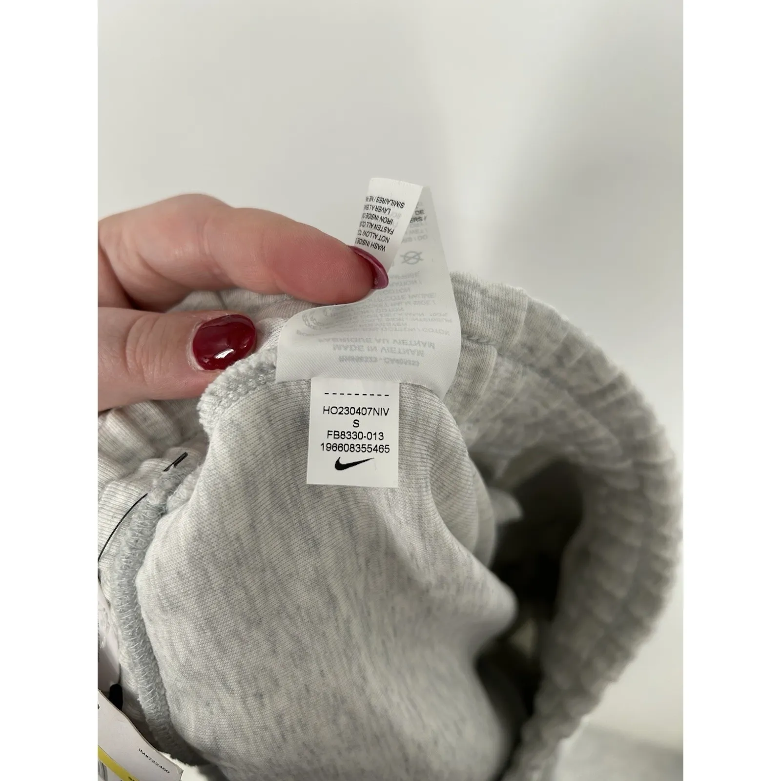 Nike Sportswear Tech Fleece Joggers Pants Sweatpants Light Grey FB8330-013 Women - Image 7