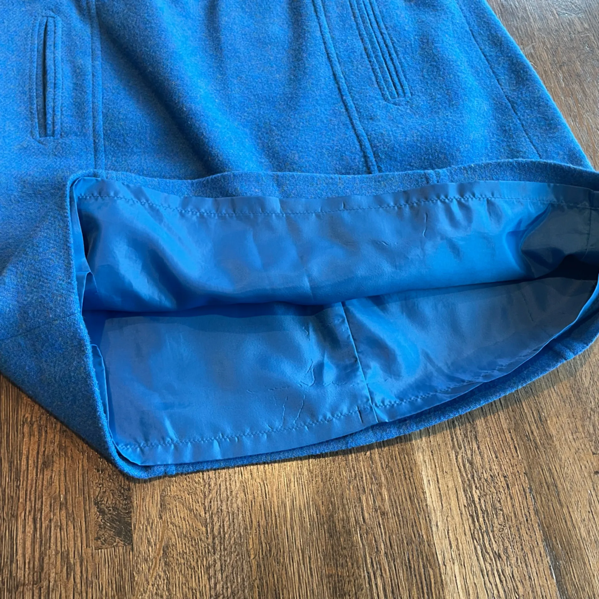 Talbots Wool Blend Blue Skirt - 4P - Image 5