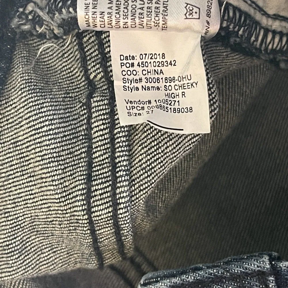 William Rast Juniors SZ 27 So Cheeky Jeans Whiskered Pockets High-Rise Stretch - Image 10