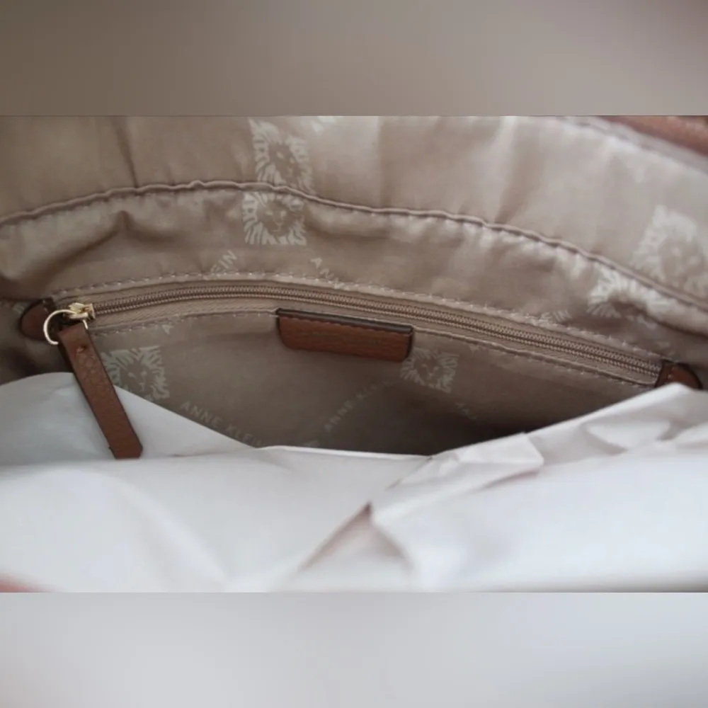 Anne Klein | Brown Lily Tote Pebble with credit card wallet - Image 3