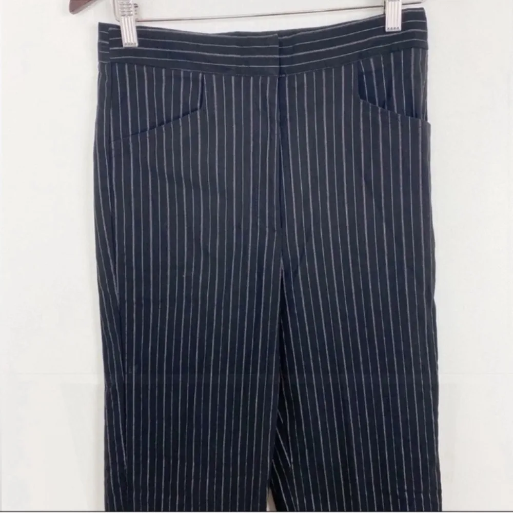 Topshop Dress Pants Straight Leg Trousers Size 6 NEW Black & White Striped - Image 2