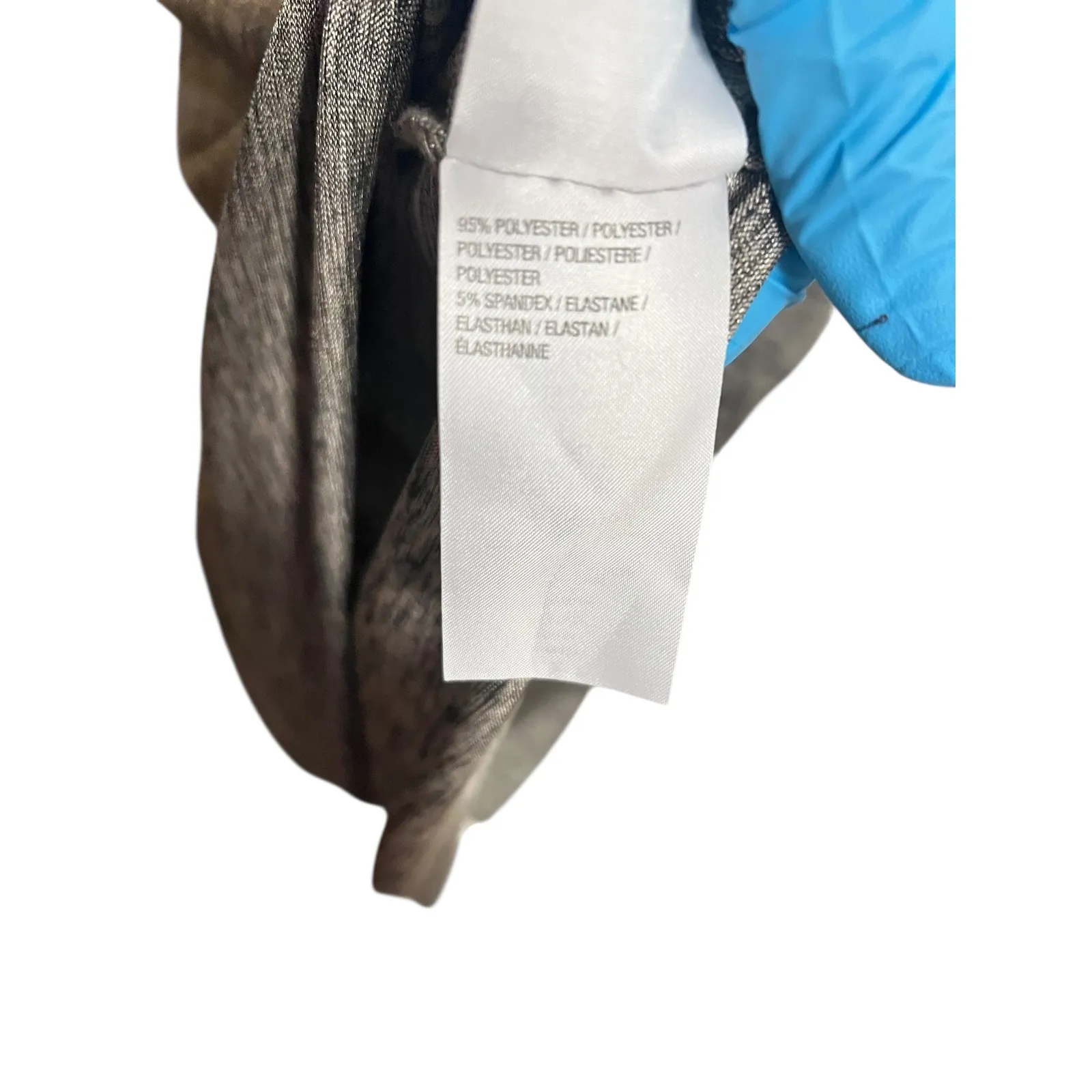 Susan Graver Women Tank Top M Metallic Gray Gold Sleeveless NYE Holiday Party - Image 4