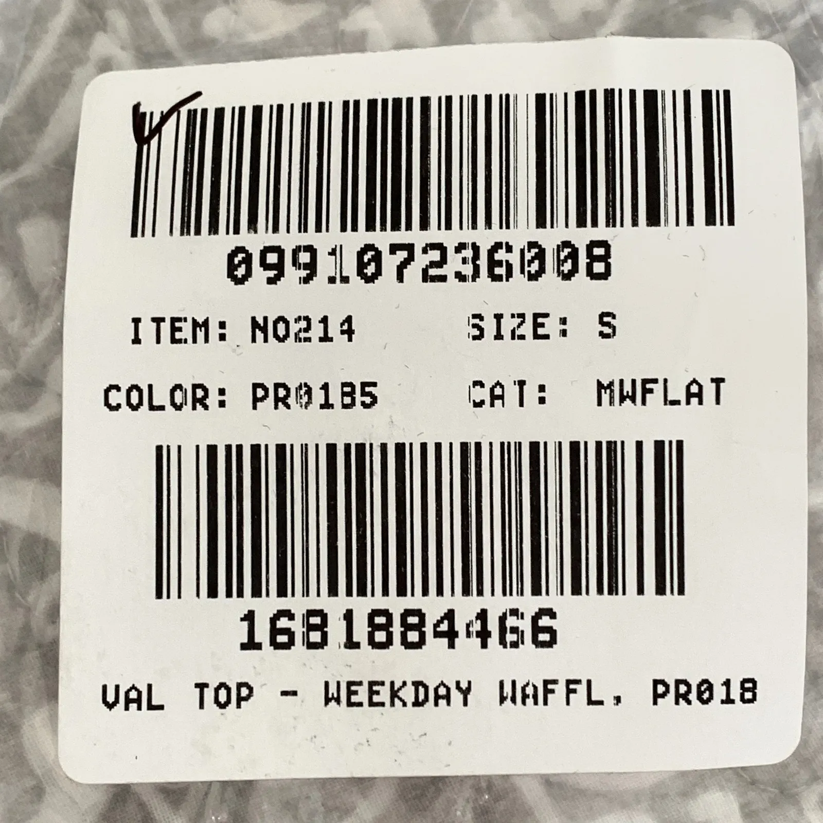 NWT Madewell Sz S Val Waffle-Knit Relaxed V-Neck Top in Deep Purple - Image 7