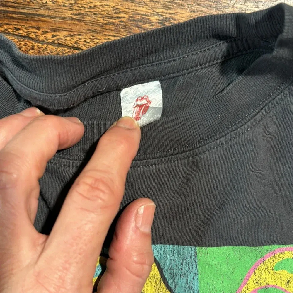 The Rolling Stones grey large t shirt oversized - Image 3