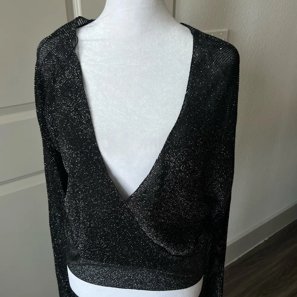 Black Sparkly Maje Sweater - Image 2