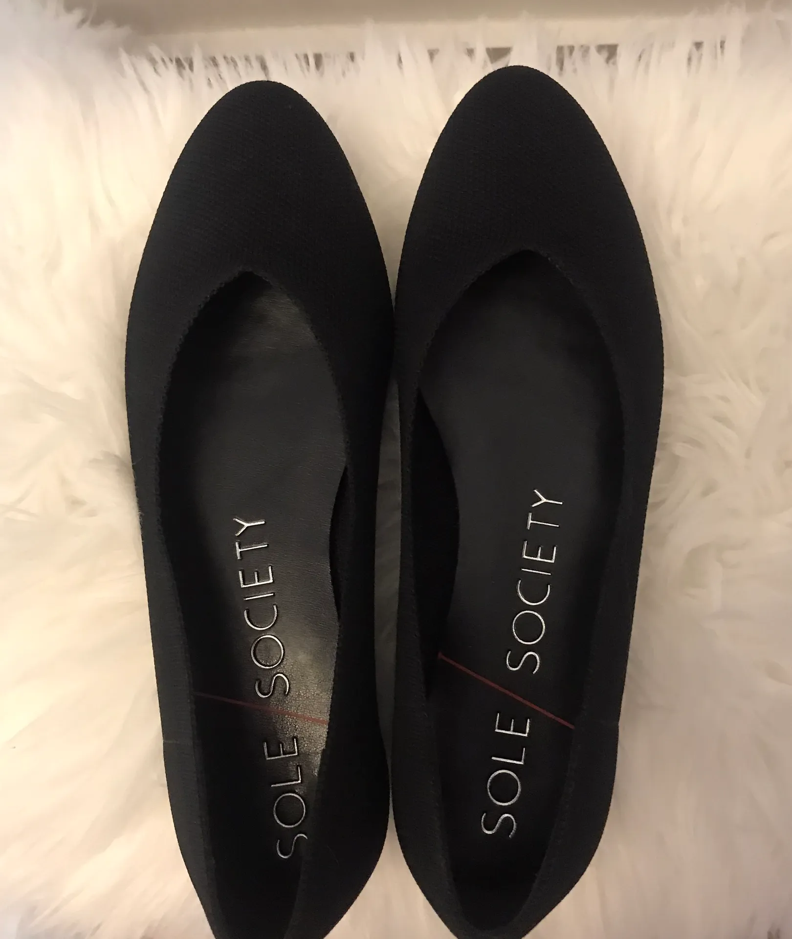 Black Flats Knit Stretch Sz 6.5 - Image 5