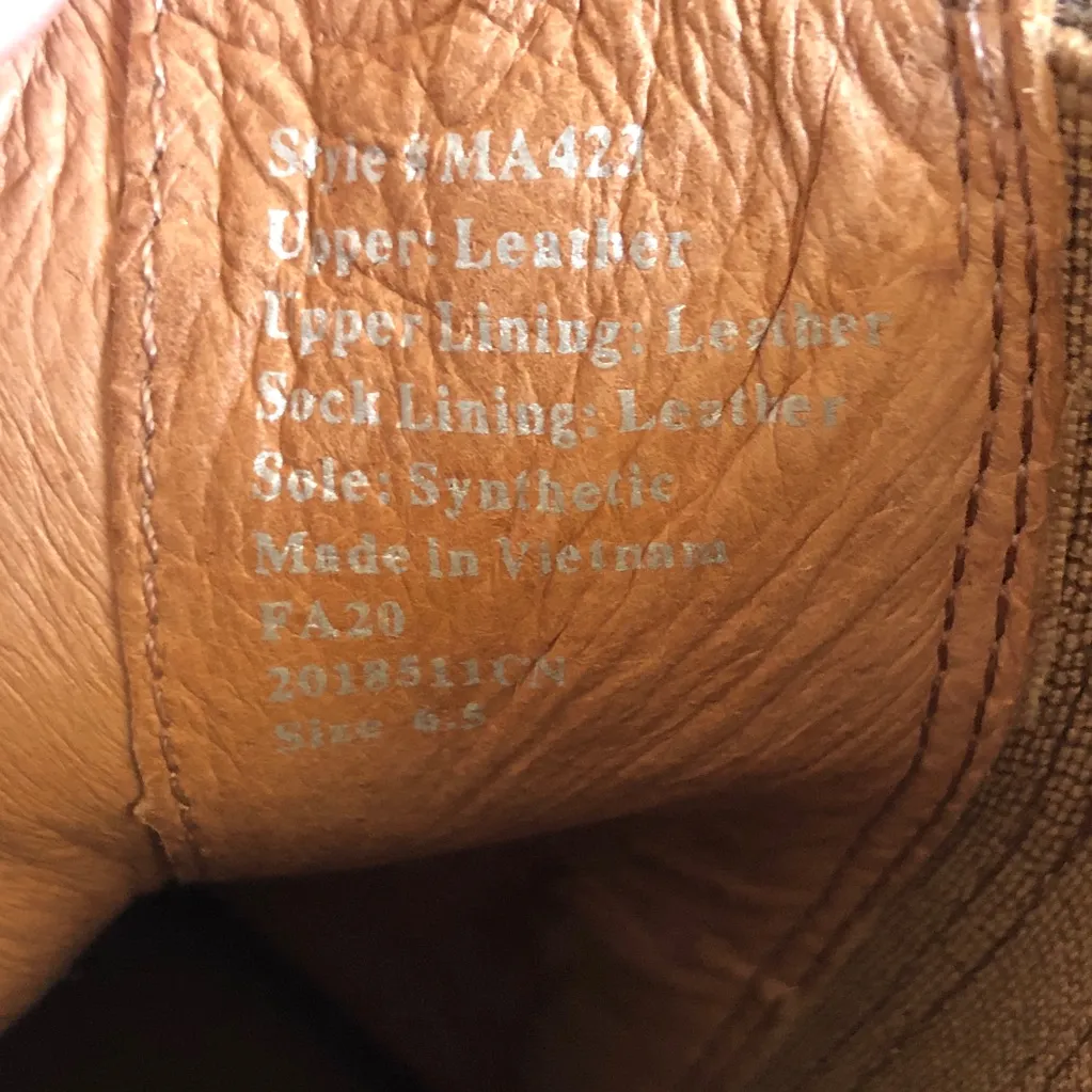 C Madewell Autumn High Chelsea Suede Brown Leather Fall Women Boots 6.5 - Image 12