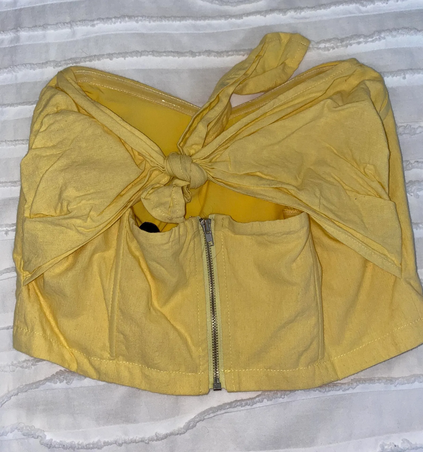 These Three Boutique Yellow Crop Top - Image 3