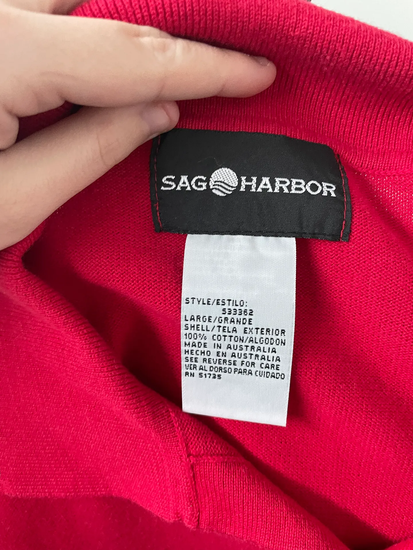 Sag Harbor Red Sweater - Image 3