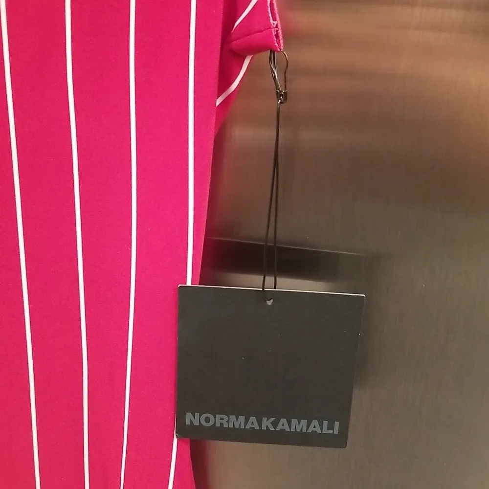 đź’•NORMA KAMALIđź’• Sleeveless Fishtail Dress to Midcalf ~ NK Red Stripe XS/34 NWT - Image 7