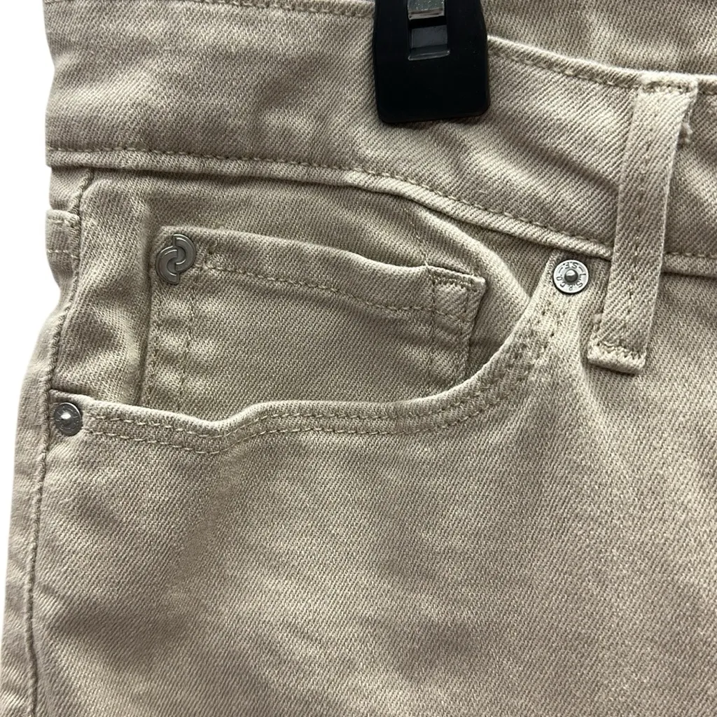 Denizen Levis Stretch Denim Khaki Cropped Cuffed Capri Mid Rise Jeans Womens 10 - Image 3