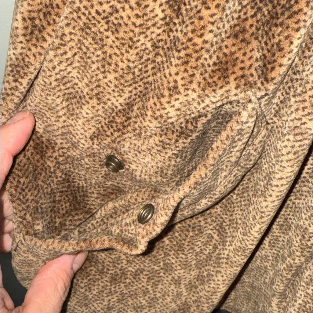 Jones New York Sport Vest Gold-Brown Soft Animal Print woman size medium vintage - Image 7