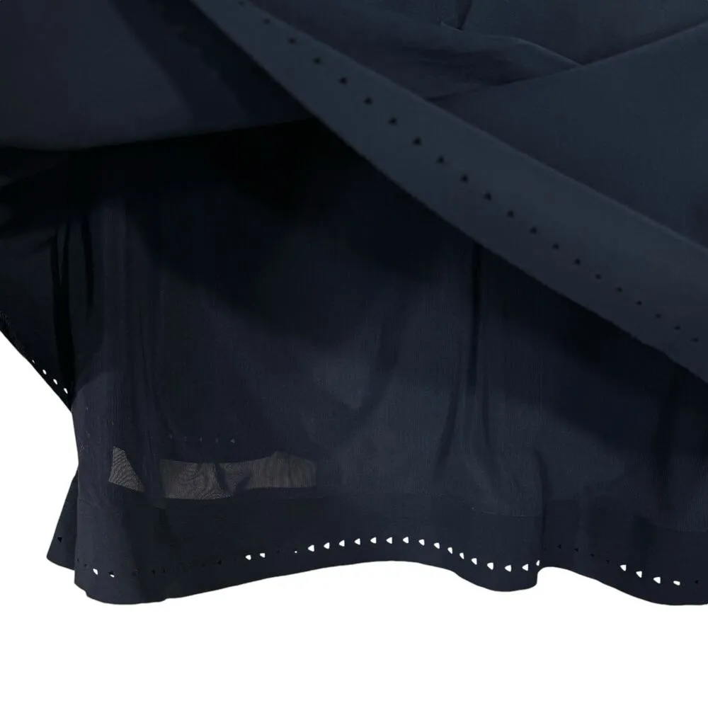 Athleta Small Stealth Trucool Skort Layered Zip Pocket Attached Briefs Navy Blue - Image 3