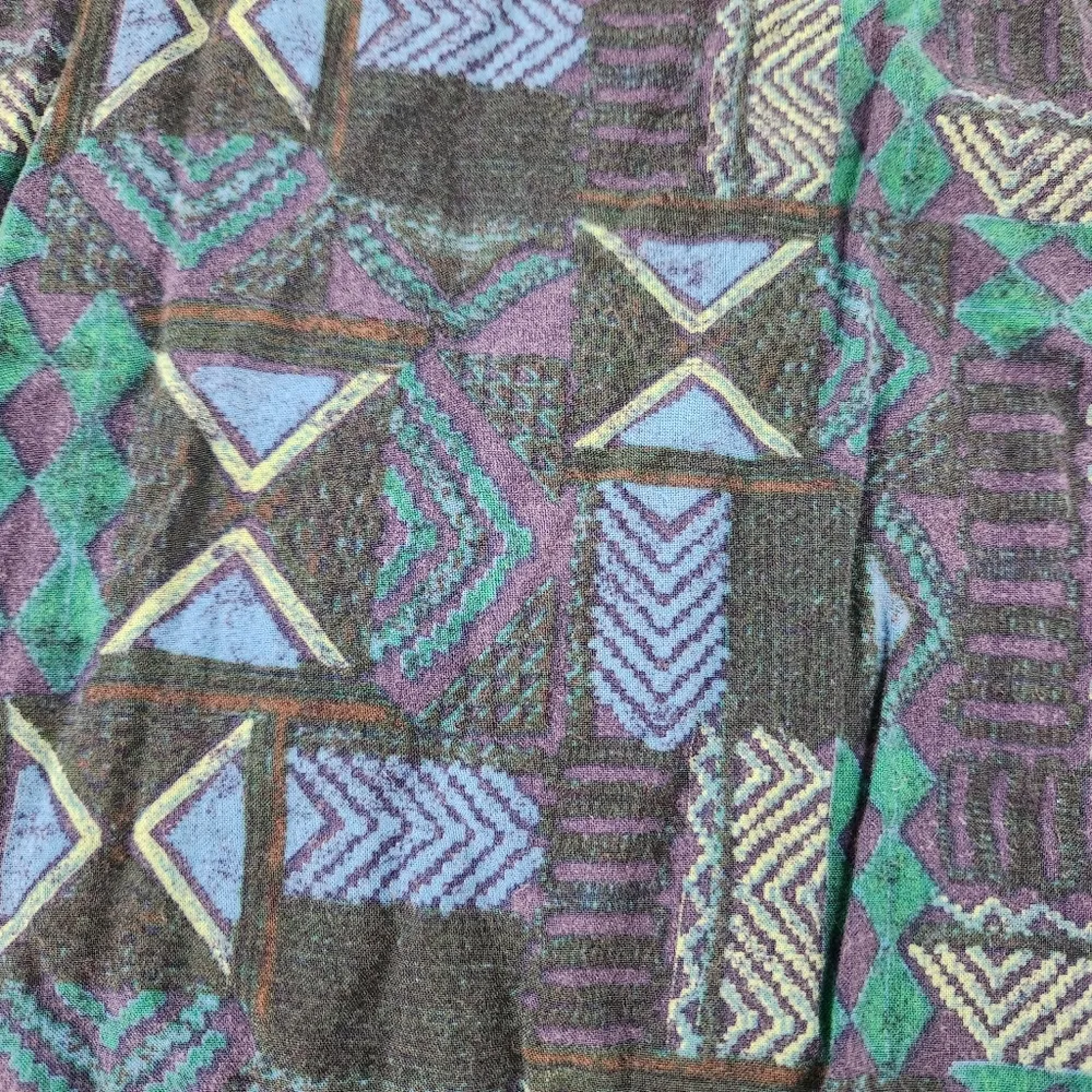 Mossimo Supply Co Geometric Spaghetti Strap Tank Top Crochet Trim Size Medium - Image 2